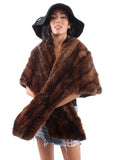 Chocolate Mink Fur Stole - Vintage - Me - BeHoneyBee.com - 4