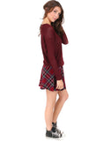 Plaid High Waisted Skater Skirt - BeHoneyBee.com - New & Vintage Pieces for your Home and Closet - BeHoneyBee.com - 3
