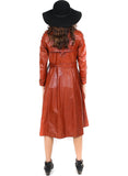 1970's Bisset Leather Trench Coat- Vintage - Vintage - BeHoneyBee.com - 2
