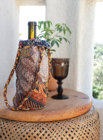 Bohemian Wine n' Water Tote - BeHoneyBee.com - New & Vintage Pieces for your Home and Closet - BeHoneyBee.com - 1