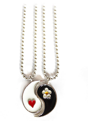 Yin Yang Friendship Necklace - BeHoneyBee - BeHoneyBee.com - 1