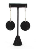 B&W earrings - Me - BeHoneyBee.com - 1
