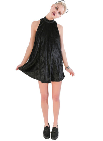 Crushed Velvet Night Moves Dress - Me - BeHoneyBee.com - 1