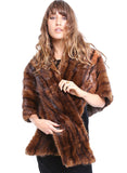 Chocolate Mink Fur Stole - Vintage - Me - BeHoneyBee.com - 1