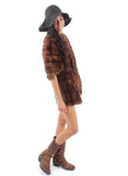 Chocolate Mink Fur Stole - Vintage - Me - BeHoneyBee.com - 6