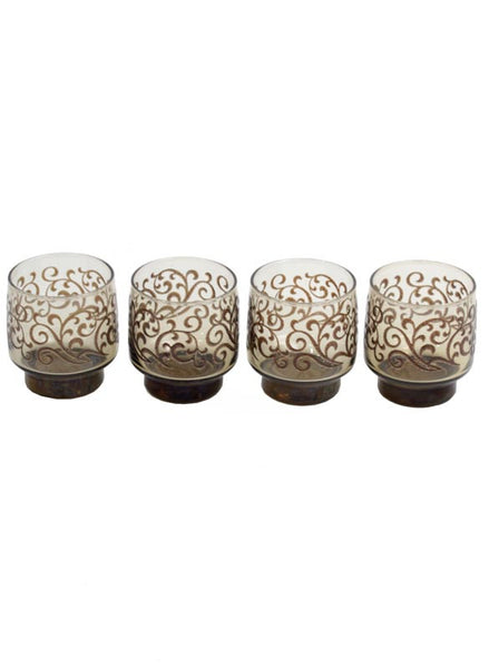 Vintage Brown Swirl Glasses - Me - BeHoneyBee.com