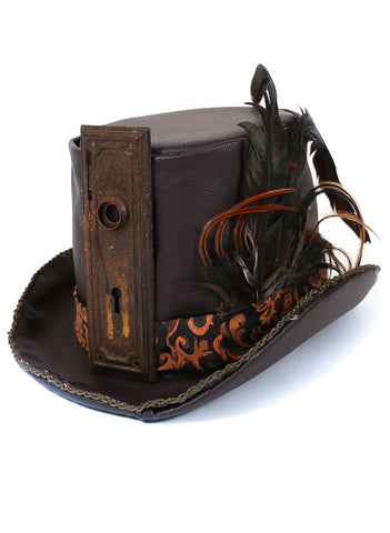 Steampunk Holmes Top Hat - Handmade - Tinque - BeHoneyBee.com - 1