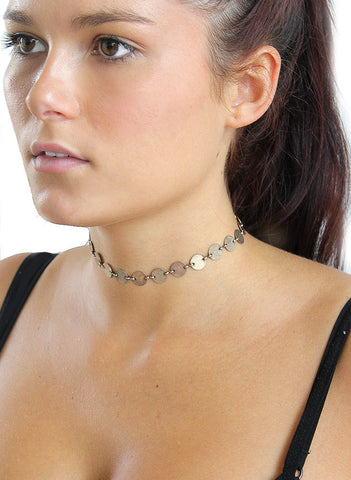 Coin Choker Necklace - BeHoneyBee - BeHoneyBee.com