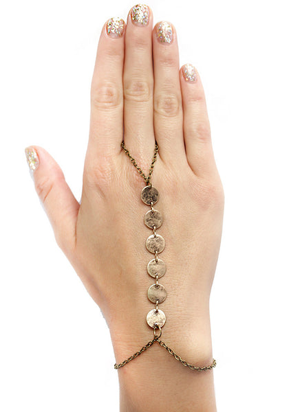 Cleopatra Coin Hand Chain - BeHoneyBee - BeHoneyBee.com