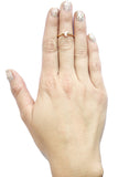 Crecent Moon Midi Ring - BeHoneyBee - BeHoneyBee.com - 1