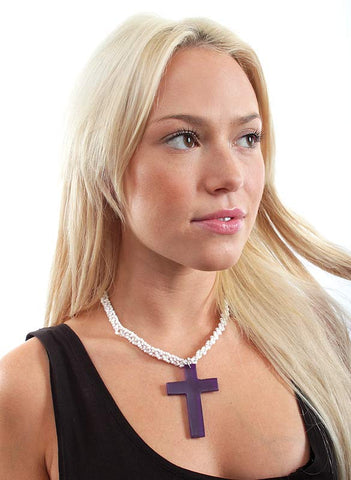 Morticia Cross Choker (5 color options) - Me - BeHoneyBee.com - 1