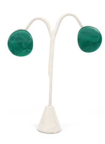 Green Vintage Screw Ons - Me - BeHoneyBee.com - 1