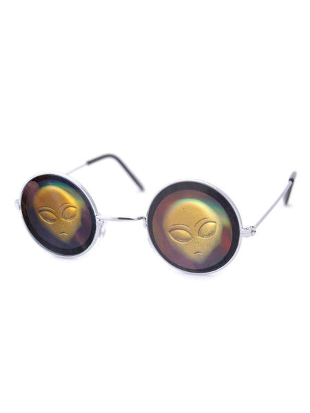 Holographic Alien Sunglasses - BeHoneyBee - BeHoneyBee.com