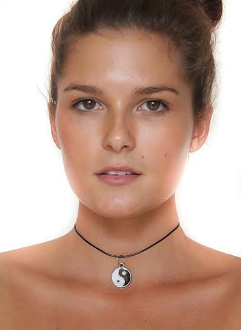 Yin Yang Choker Necklace - BeHoneyBee - BeHoneyBee.com