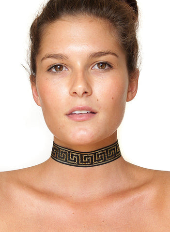 Aztec Choker Necklace - BeHoneyBee - BeHoneyBee.com - 1