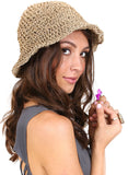Straw Bucket Hat - Great for Summer | BeHoneyBee 