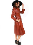 1970's Bisset Leather Trench Coat- Vintage - Vintage - BeHoneyBee.com - 3