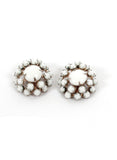 Vintage White Glam Earrings - Me - BeHoneyBee.com - 3