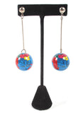 World on a Stick! Earrings - Me - BeHoneyBee.com - 2